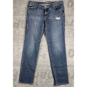 Eddie Bauer Jeans Womens Boyfriend Slim‎ distressed size 10